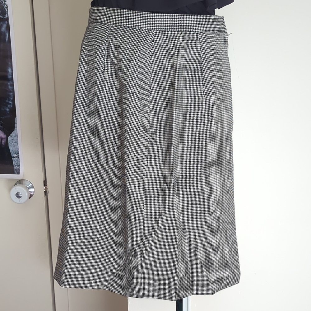 Vintage Tailor-Made Gingham Midi Skirt